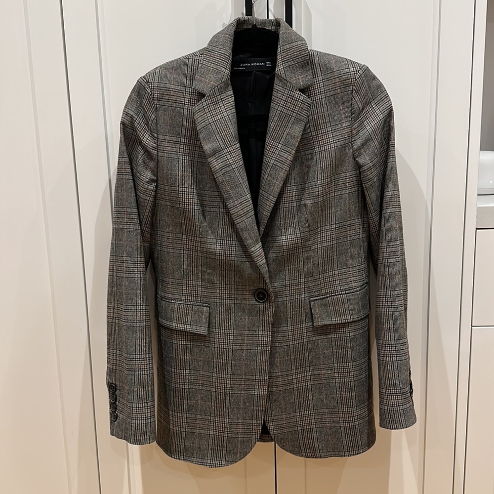 Zara Plaid Blazer